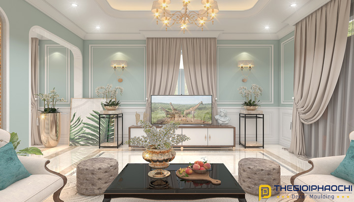 thiết kế phào chỉ nhựa biệt thự bình dương 1.3
